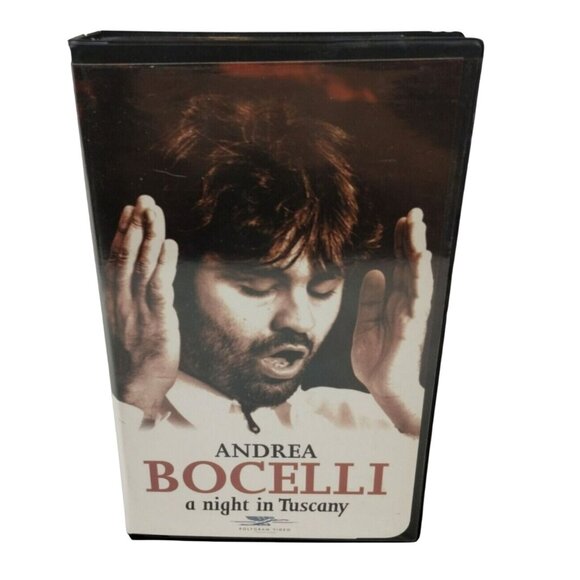 Andrea Bocelli A Night in Tuscany Operatic Tenor Vintage VHS 1997 Clamshell Case - Picture 2 of 4